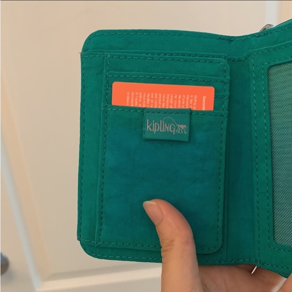 Kipling Turquoise Compact Wallet - Picture 9 of 13